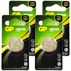 GP Batteries 超霸 CR2430 鋰電池, 4顆, 1入