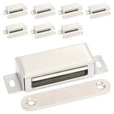 不鏽鋼磁吸門扣 銀色 中, 8個