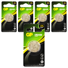 GP Batteries 超霸 CR2430 鋰電池, 5顆, 1入