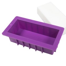 1kg 手工皂用矽膠皂模 模具, 紫色, 1個