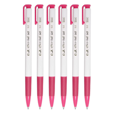 O.B. 歐布德 200A 自動中性筆 0.5mm, 紅色, 6支