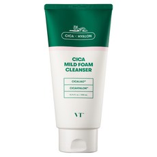 VT COSMETICS 老虎積雪草溫和泡沫洗面乳 CICA MILD FOAM CLEANSER, 深層清潔毛孔 洗去多餘油脂灰塵 鎖住肌膚水分 300ml, 1條, 1件