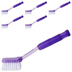 SamJeong CleanMaster PET方形運動鞋清潔刷, 6個, 單一顏色