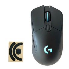 로지텍 G703 HERO LIGHTSPEED 무선 게이밍 마우스 MR0080 + 피트 세트, 블랙(마우스)