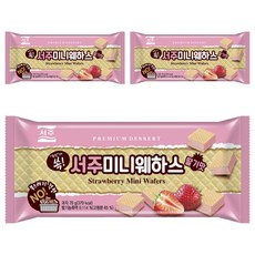 SEOJU 西洲 迷你威化餅 草莓口味, 60包, 70g