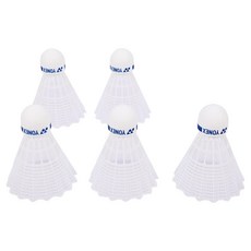 YONEX Mavis 200 MID 全季毽球, 白色的, 1組, 5入