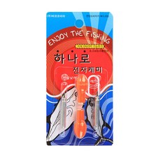 바코 하나로 바다 전자 케미 레드 2p + 전지 2p 세트, 1세트