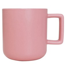 비비드 스퀘어 핸들 머그컵 310ml, 핑크, 1개