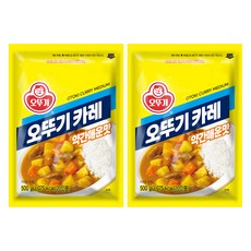 오뚜기 카레 과립형 약간매운맛, 500g, 2개