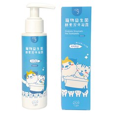 Little poppet 小小毛孩 寵物益生菌酵素潔牙凝露 鮭魚風味, 80ml, 1瓶