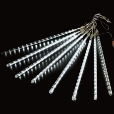 21C Trend 流星雨雪花LED太陽能雨滴庭園燈 30cm, 白色