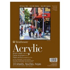 Strathmore 絲蒂摩 S4 專業用壓克力素描本 膠裝 GI430009, 23 x 30 cm, 10張