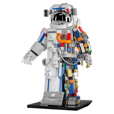 Prand 宇宙博物館系列 太空人積木教育玩具, 1個