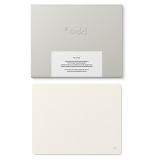 에이오드 가죽 마우스패드, 에버닌 아이보리, 1개