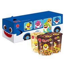 Otaste 小鯊魚炒年糕即食杯巴士造型禮盒 醬香 116g 2入+奶油香 111g, 343g, 1組