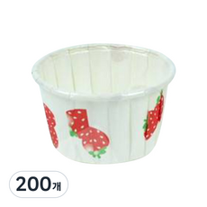 천운패키지 브레드컵 40, 딸기, 200개