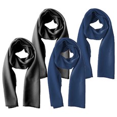 MI MI LEO 台灣製 運動防曬排汗巾 超值4件組, 黑色 2條 + 深藍色 2條, 1組