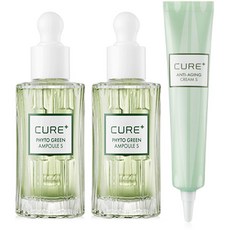 KIMJEONGMOON-ALOE Cure植萃綠安瓶 50ml 2瓶+彈力緊緻乳霜 30g組, 1組