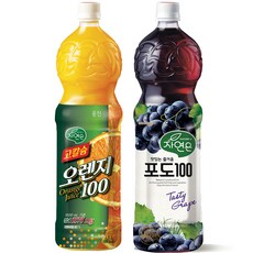 자연은 고칼슘 오렌지 100 + 포도 100 주스, 3L, 1세트