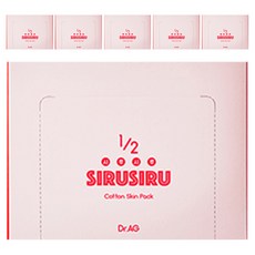 닥터에이지 1/2 시루시루 코튼 스킨팩 화장솜, 120매입, 6개