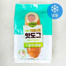 고기대신 식물성 크리스피 핫도그 (냉동), 80g, 5개입, 1개