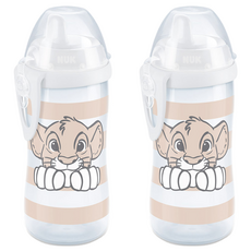 NUK First Choice鴨嘴防漏兒童水杯, 300ml, 2個, 小鹿斑比