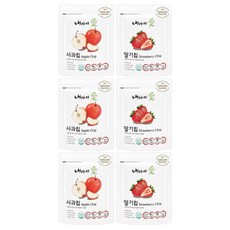 Naeiae 幼兒水果乾套組 草莓 12g 3入 + 蘋果 12g 3入, 1組, 72g