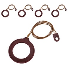 Dr.Feliz-J 便攜式皮革項鍊放大鏡 酒紅色, 5個