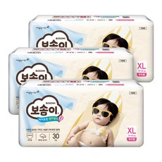 보솜이 라이트핏 썸머 팬티형 기저귀 여아용, 특대형(XL), 90매