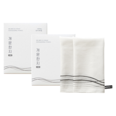 DEARCUS 清爽去角質巾, 白色, 2個, 2入