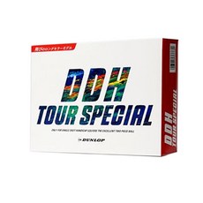DUNLOP DDH Tour Special 2層高爾夫球, 白色, 1個, 12入