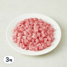 포크밸리 무항생제 등심 카레용 (냉장), 300g, 3팩