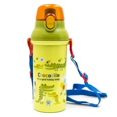 스케이터 아동용 은이온 다이렉트 보틀 PSB5SANAG, 엘리게이터, 480ml