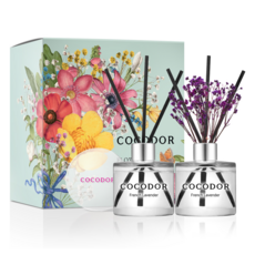 코코도르 플라워 차량용 디퓨저 50ml 2개입 선물세트, 프렌치라벤더, 1세트