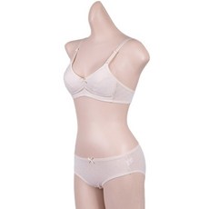 CLIVIA 第2階段少女心形圖案無鋼圈內衣+內褲套裝 CBP656