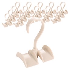 粉彩旋轉式多功能包包掛架, 白色, 18個