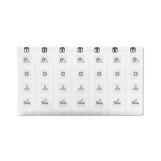 OO 生活輔具 經濟型 7天週藥盒 圖示快速辨識 SGS檢驗 台灣製造 分隔便攜, 1盒