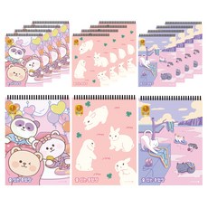 모닝글로리 2000 줄있는 종합장 B 유선, 랜덤발송, 15개