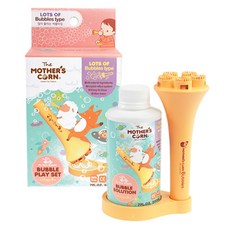 MOTHER'S CORN 室內用泡泡液 200ml x 2入 + 吹泡泡工具 + 托盤, 混合顏色, 1套