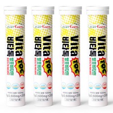 everteen Vita Toc維他命C發泡錠 青葡萄口味, 20錠, 4瓶