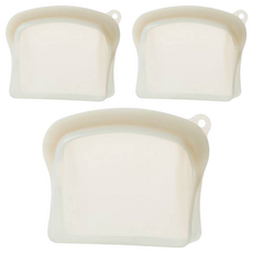 셰프토프 둥근 실리콘 지퍼백, 소, 1개입, 3개