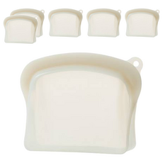 셰프토프 둥근 실리콘 지퍼백, 소, 1개입, 6개