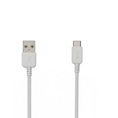 Avier COLOR MIX USB A-USB C 高速充電傳輸線, 1m, 白色, 1條