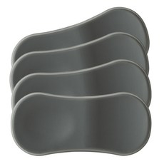 Diar 鉑金矽膠湯匙筷子座, 炭灰色, 4個