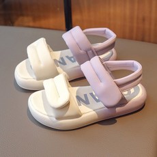 BEBEMARU 女童粉彩魔鬼氈涼鞋 9701