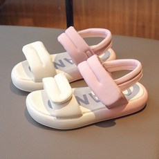 BEBEMARU 女童粉彩魔鬼氈涼鞋 9701