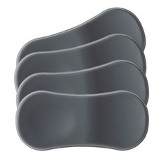 Diar 鉑金矽膠湯匙筷子架, 深灰色, 4個