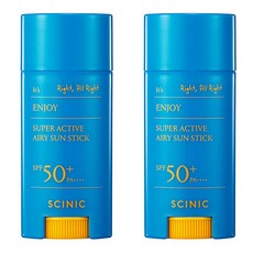 SCINIC 超活力清透防曬棒 SPF50+ PA++++, 15g, 2條