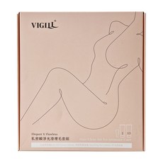 VIGILL 婦潔 私密瞬淨光滑理毛套組 (毛髮瞬淨霜100ml+舒緩隔離晶露100ml+不沾手刮板), 200ml, 1組