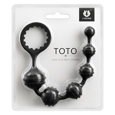 S-HANDE 斯漢德 TOTO坨坨 後庭肛塞拉珠鏈 226 x 42mm, 黑色, 1個